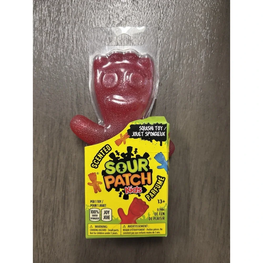 Bazooka Sour Patch Kid Swedish Fish Scented Squishi Squeeze Fidget Stress Toy